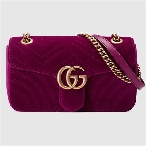 borsa gucci marmont velluto piccola|Gucci gg marmont.